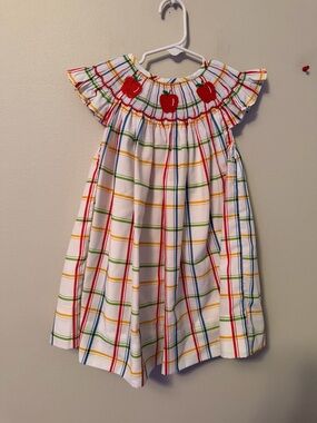 Cecil and Lou Colorful Smocked Apple Dress